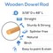 Wooden Dowel Rods 3/16 inch Thick, Multiple Lengths Available, Unfinished Sticks Crafts & DIY | Woodpeckers